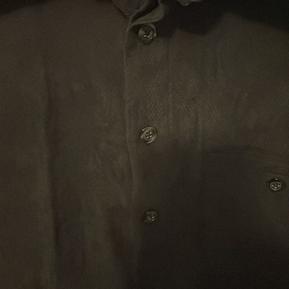 Jack Lipson Heavy Textured Button Down Black shirt SZ XL GUC B1015 - Picture 2 of 8